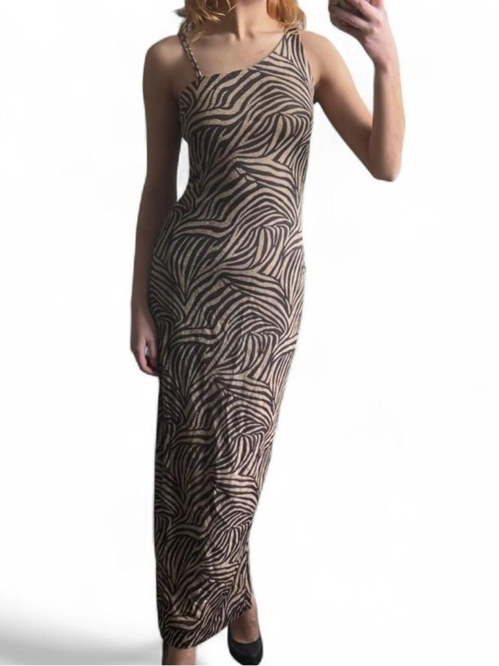 vintage 90s cache zebra gown